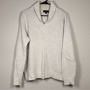 Express V-Neck Cream Sweater